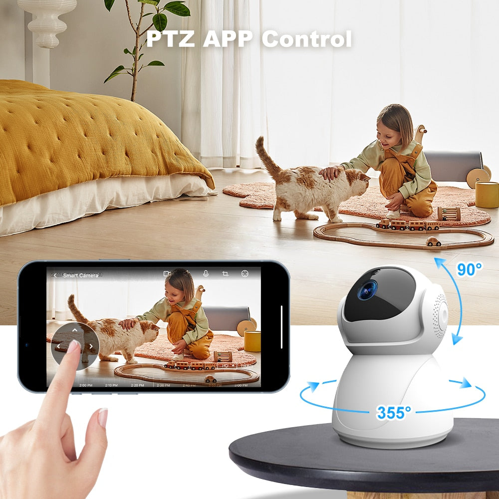 5Ghz 2.4G Dual-Band 1080P WiFi Wireless Auto Tracking Baby Monitor PTZ Security Surveillance CCTV Mini YIIOT Camera Alexa Google