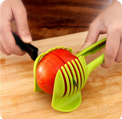 1Piece Tomato Smart Slicer Potato Peeling Knife Holder To Clean And Convenient Kitchen Good Helper Work Tool Fruit Items New