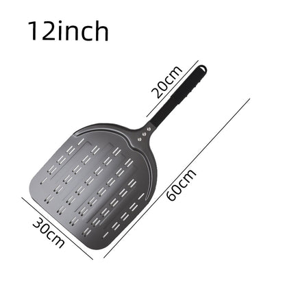 12 Inch Pizza Peel  Turning Paddle Short Handle Shovel Kitchen Utensils Aluminum  Apple Shape Pizza Turner Nonstick Baking Tools