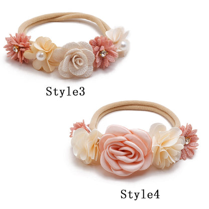 Baby Girl Headband Cute Baby Elastic Hair Band Newborn  Head Flower Toddler Headband Headwear Kids Accessories