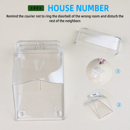 1Pcs Waterproof Protective Cover For Wireless Doorbell Smart Door Bell Ring Chime Button Transparent Waterproof Home