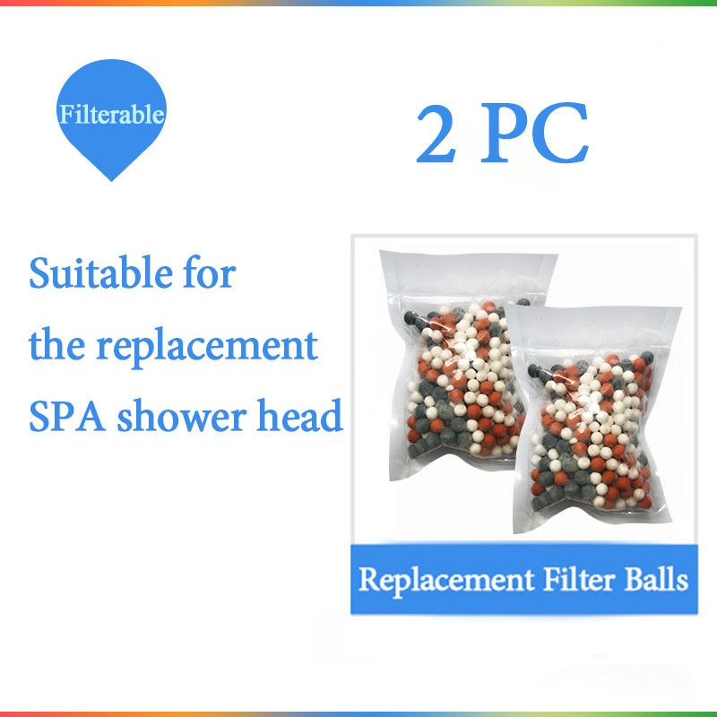 ZhangJi Bathroom 3-Function SPA Shower Head with Switch Stop Button high Pressure Anion Filter Bath Head Water Saving Shower