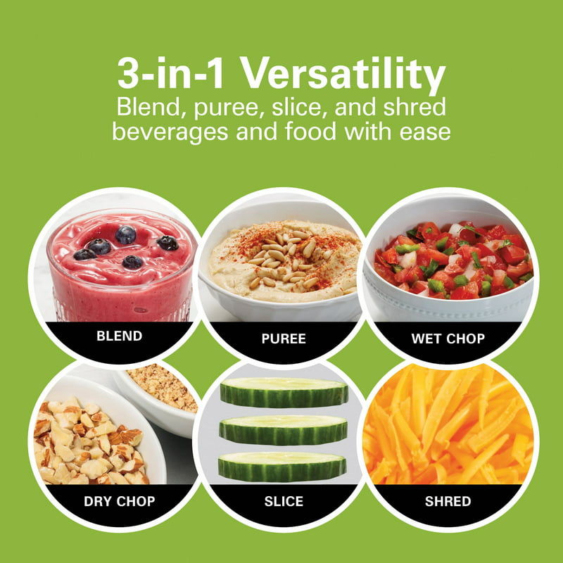 Multi Blend Kitchen System  3-in-1 Blender with Food Processor Attachment  52 oz. Blending Jar  and 20 oz. Travel Jar  58176