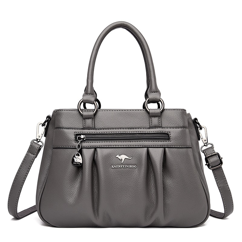 Luxury Handbags Women Bags Designer 3 Layers Leather Hand Bags Big Capacity Tote Bag for Women Vintage Top-handle Shoulder Bags