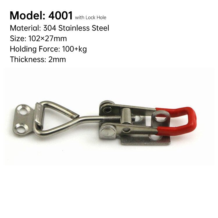 New Hasp Adjustable Cabinet Boxes Lever Handle Lock Hasp Toggle Catch Toggle Clamp For Sliding Door Furniture Hardw