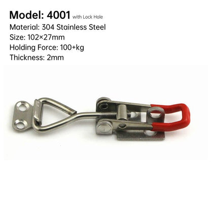 New Hasp Adjustable Cabinet Boxes Lever Handle Lock Hasp Toggle Catch Toggle Clamp For Sliding Door Furniture Hardw