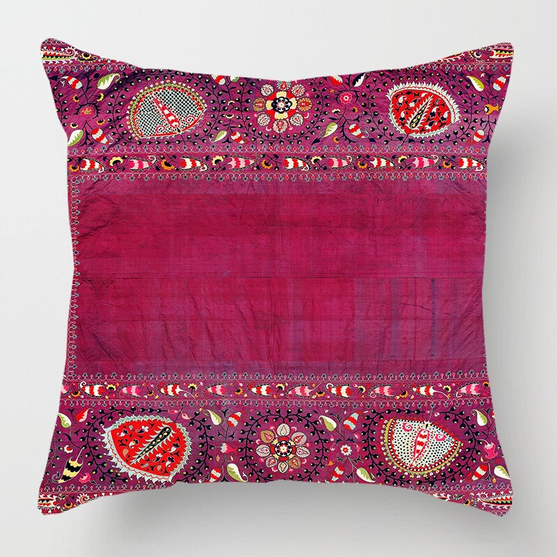 2021 New Ethnic Persian Carpet Print Linen Pillows Case Hot Bohemian Decorative Geometric Throw Pillows Sofa Couch Home Decor