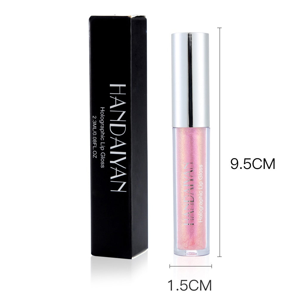 Handaiyan 6 Colors Lip Gloss Longlasting Glitter Red Nude Lipstick Liquid Waterproof Moisturize Luminous Lipgloss Makeup