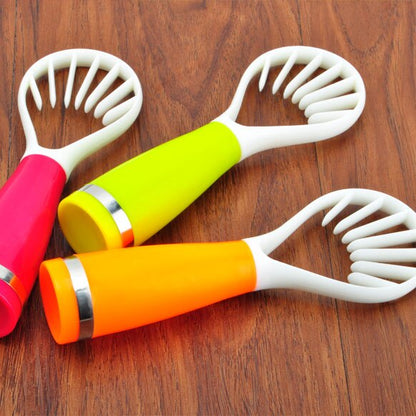 Multi-Functional Melon and Fruit Digging Spoon Seed Remover Pulp Separation Pitaya Slicer Kitchen Practical Strip Cutter