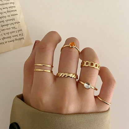 Hip Hop Cross Ring On Finger Chains Adjustable Jewelry Rings for Men Women Gothic anillos Aesthetic Rings 2023 Trend Accessories