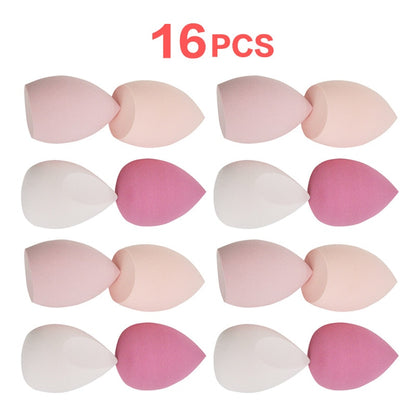 Different Sizes Makeup Sponge Dry&amp;Wet Use Cosmetic Puff Sponge maquiagem Foundation Powder Blush Beauty Tools with Storage Box