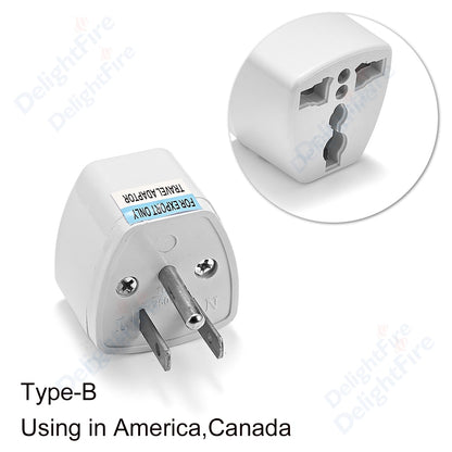 1pcs Universal AU UK US EU Plug Adapter US to EU Plug Converter Australian KR Euro Travel Adapter Power Electric Socket Outlet