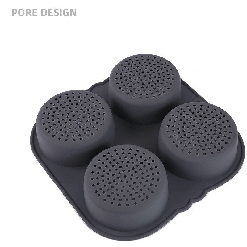 Hamburger Buns Baking Tray Silicone Bakeware Hamburg Mold Oven AirFryer Baking Tool Baking Dish Bread Baking Pan