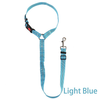 New Solid Two-in-one Dog Harness Leash Pet Car Seat Belt BackSeat Safety Belt Adjustable for Kitten Dogs Collar Pet Accessories