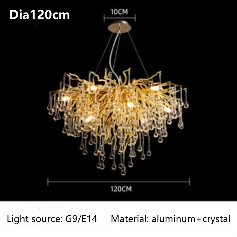 American Luxury Crystal Ceiling Chandelier Modern Lustre Living Dining Bedroom Hanging Lamp Hotel Hall Home Decor Pendant Lights