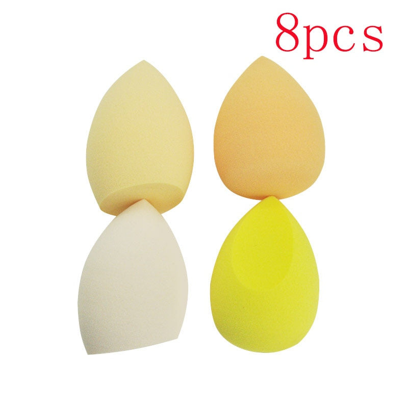 Different Sizes Makeup Sponge Dry&amp;Wet Use Cosmetic Puff Sponge maquiagem Foundation Powder Blush Beauty Tools with Storage Box