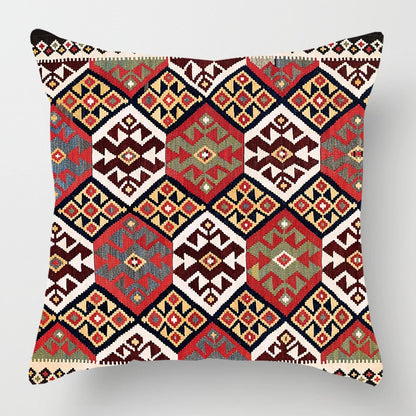 2021 New Ethnic Persian Carpet Print Linen Pillows Case Hot Bohemian Decorative Geometric Throw Pillows Sofa Couch Home Decor