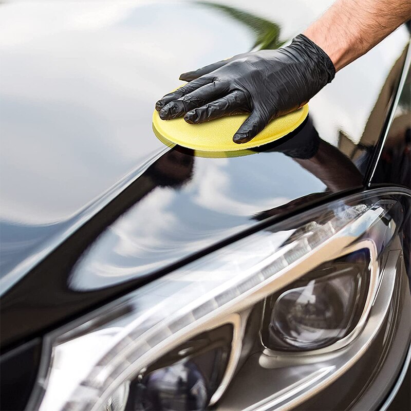 Car Round Waxing Polish Sponges High Density Foam Applicator Pads Curing and Polishing Sponges  car detailing tools  car wash