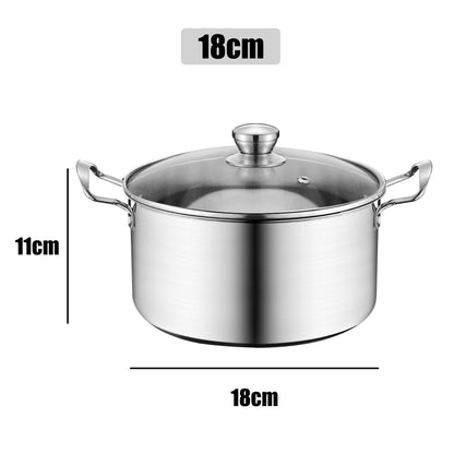 Kitchen Soup Pot Stainless Steel Cooking Pot kitchen Stock Pot Kitchen Stew Pot Electric Induction Soup Pot