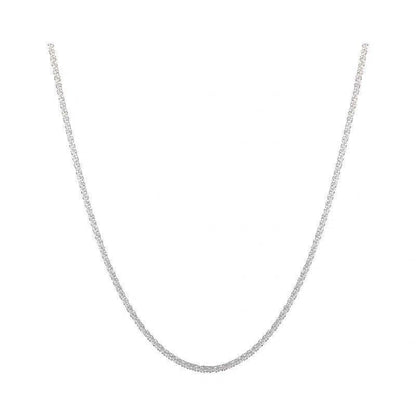 2022 New Popular Silver Colour Sparkling Clavicle Chain Choker Necklace For Women Fine Jewelry Wedding Party Gift