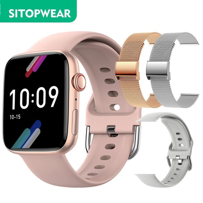 SitopWear Smart Watch 2023 Wireless Charging Smartwatch Bluetooth Calls Watches Men Women Fitness Bracelet Custom Watch Face