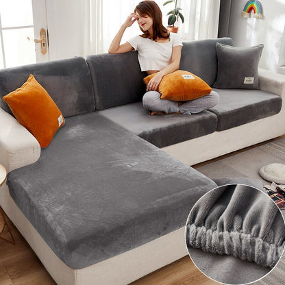 Sofa Cushion Cover Elastic Home Decoration Solid Color Protector Sofa Cover Couch Cover Slipcover Personshable Sofa Cushion Case