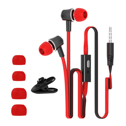 Extra Bass Headphones wired Earphone 3.5mm Earphones With Microphone Noodles Style наушники Sport Headset auriculare for Samsung