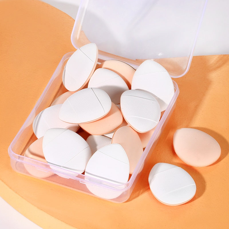 5/10/20 Pcs Mini Finger Puff Foundation Powder Detail Makeup Sponge Face Concealer Cream Blend Cosmetic Accessories Makeup Tools