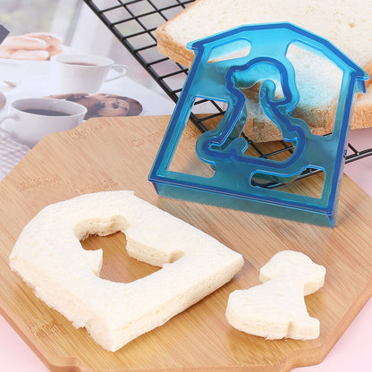 Home Kitchen Sandwich Bread Biscuit Cutting Dies Mold Cute Cartoon Animal DIY Jigsaw Puzzle Children Breakfast Bento Baking Tool