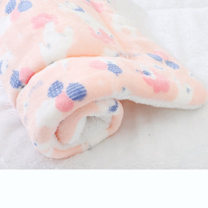 Flannel Thickened Dog Bed Mat Soft Pet Sleeping Mat for Small Medium Large Dogs Cats Winter Warm Pet Blanket Pet Supplies