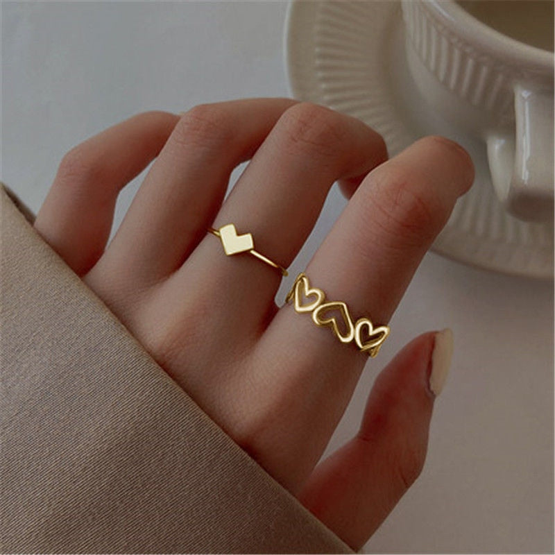 Hip Hop Cross Ring On Finger Chains Adjustable Jewelry Rings for Men Women Gothic anillos Aesthetic Rings 2023 Trend Accessories