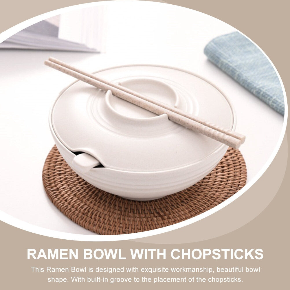 Udon Noodle Bowl Ramen Chopstick Spoon Noodles Sushi Rice Household Japanese Style