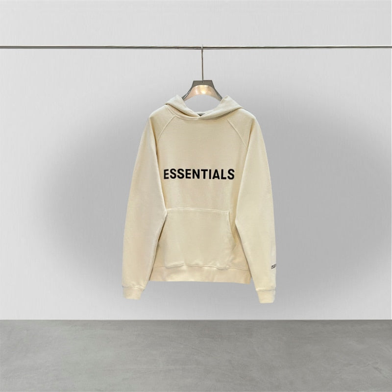 Essentials hoodie 3D rubber lettering logo sweatshirt High quality hip hop loose unisex oversize fashion brand pullover hoodie