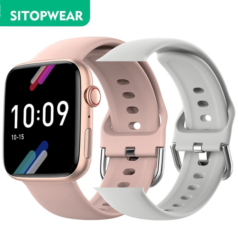 SitopWear Smart Watch 2023 Wireless Charging Smartwatch Bluetooth Calls Watches Men Women Fitness Bracelet Custom Watch Face