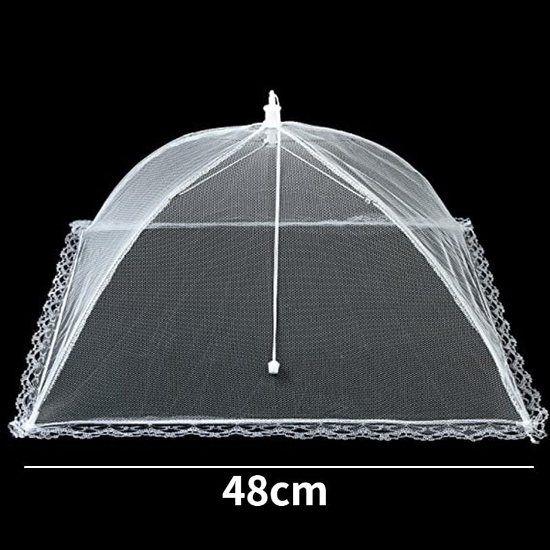 Foldable Food Mesh Cover Fly Anti Mosquito Pop-Up Food Cover Umbrella Meal Vegetable Fruit Breathable Cover Kitchen Accessories