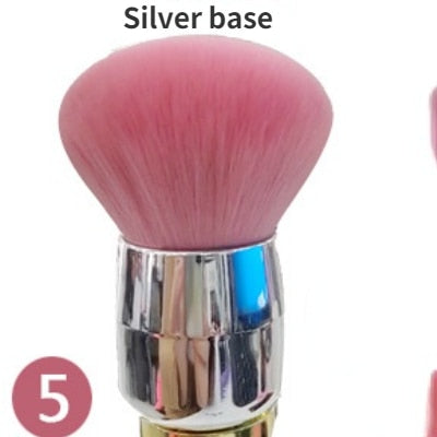 Popular Mushroom Nail Brush Round Small Flower Paint Gel Dust Cleaning Brushes Make Up Brush Nail Art Manicure Tools