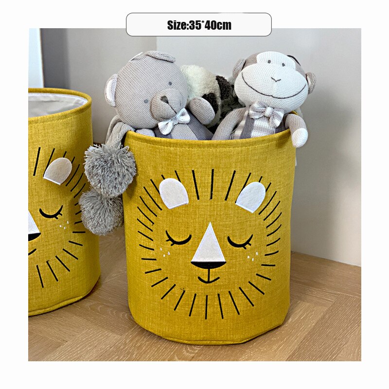 Clothing Laundry Baskets For Home Bathroom Cat Print Save Space Household Supplies Toy Storage Box Laundry Bucket