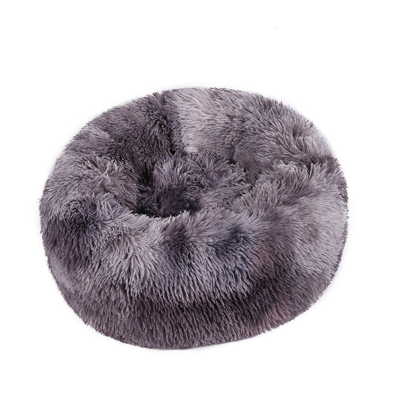 Pet Cat Bed Cushion Comfortable Donut Round Plush Kennel Pet Dog Nest Bed Winter Ultra Soft Washable Pet Bed for Dogs Cats