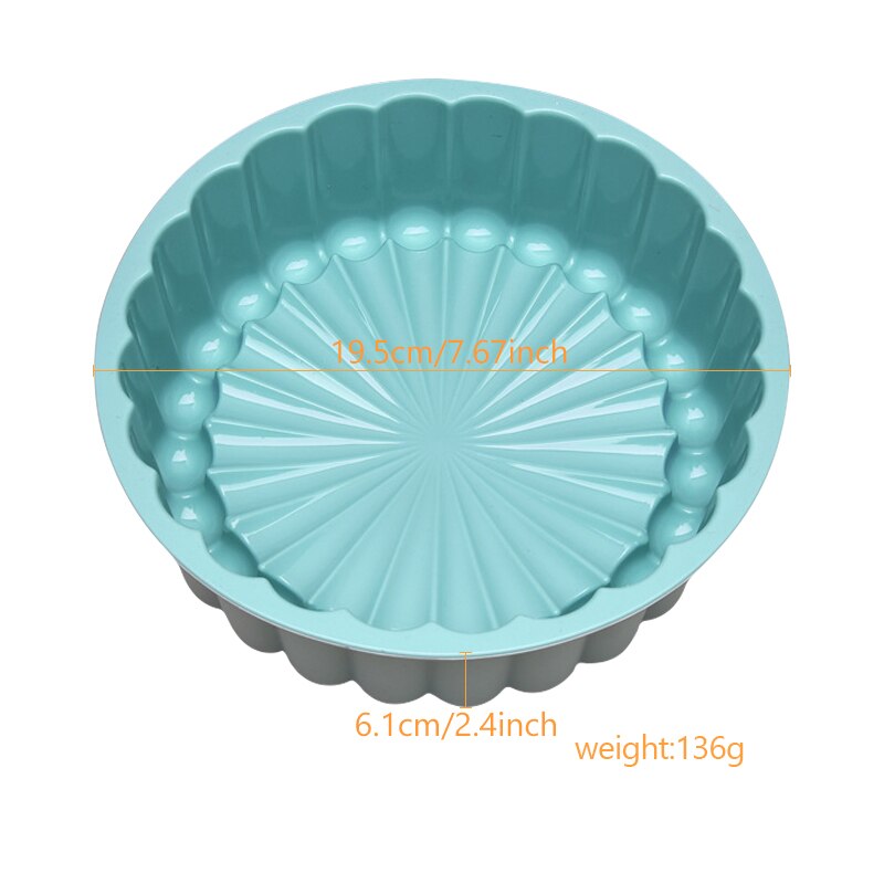 Sunflower Shape Silicone Cake Mold Simple Cake Baking Mould Toast Bread Pastry Mousse Bakeware Household Kitchen Accessory Tray