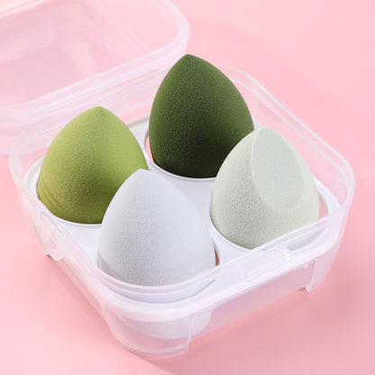 1/4pcs Beauty Egg Makeup Sponge Makeup Puff Set Foundation Sponge Puff Wet and Dry Makeup Tools