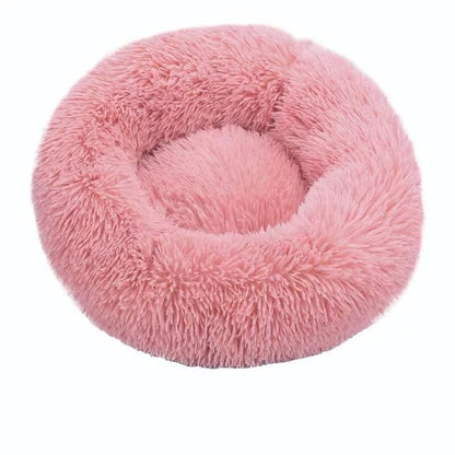 Super Soft Cat Bed Comfortable Donut Round Dog Kennel Ultra Soft Non-Slip Winter Warm Dog Kennel Pet Cat Cushion Bed Winter Warm