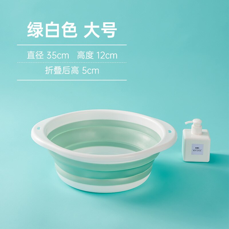 Plastic Travel Folding Wash Basin Portable Foldable Laundry Basin Safe Durable Foldable Wash Basin Bathroom Household Supplies