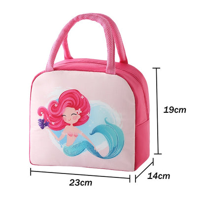 Cute Lunch Bag Cartoon Bento Box Bag Small Thermal Insulated Pouch For Kids Child School Snacks Lunch Box Container Tote Handbag