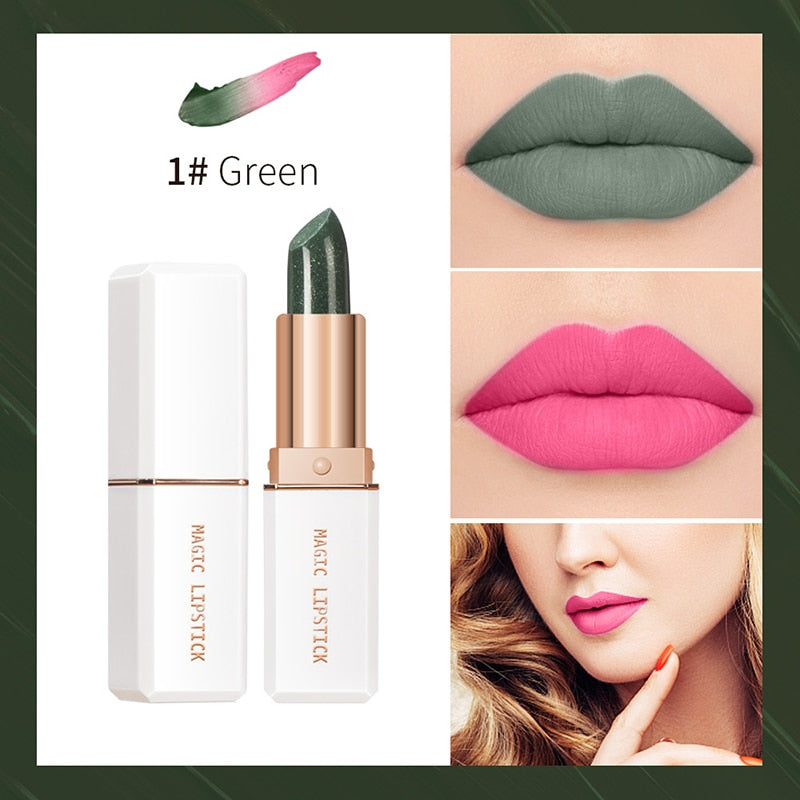 Blue Rose Lipstick Temperature Color Changing Lip Moisturizing Balm Female Makeup Sexy Lip Gloss Shiny Lipstick Free Shipping