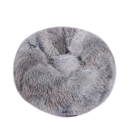 Pet Cat Bed Cushion Comfortable Donut Round Plush Kennel Pet Dog Nest Bed Winter Ultra Soft Washable Pet Bed for Dogs Cats