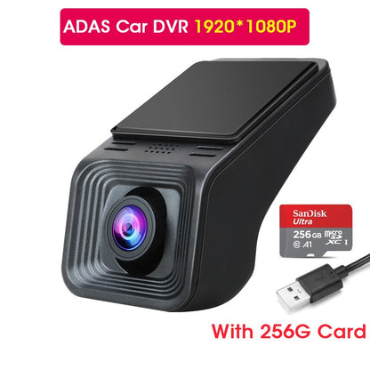 Develuck USB ADAS Full HD Car DVR Dash Cam For DVD Android Player Navigation Head Unit/Auto Audio Voice Alarm Video Recording