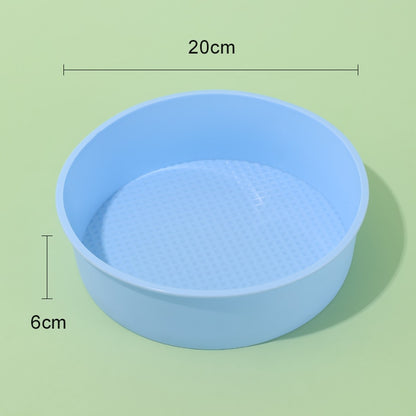 20CM Round Cake Pan Toast Pan Bread Pan Silicone Baking Pan Baking Forms For Pastry Accessories Tools Food Grade Silicone Mould