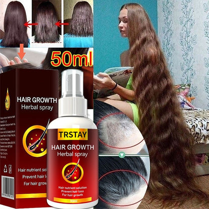 Hair Growth Serum Spray Fast Hair Growth Liquid Treatment Scalp Hair Follicle Anti Hair Loss Natural Beauty Health Hair Care