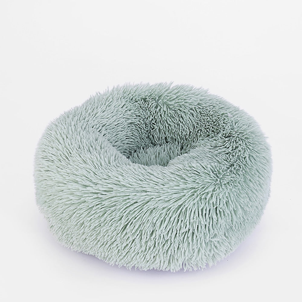 Pet Cat Bed Cushion Comfortable Donut Round Plush Kennel Pet Dog Nest Bed Winter Ultra Soft Washable Pet Bed for Dogs Cats