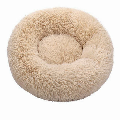 Super Soft Cat Bed Comfortable Donut Round Dog Kennel Ultra Soft Non-Slip Winter Warm Dog Kennel Pet Cat Cushion Bed Winter Warm